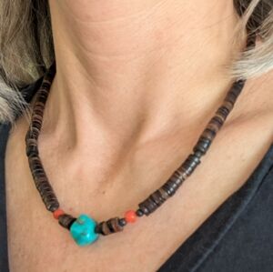 VINTAGE HEISHI NECKLACE southwestern stones